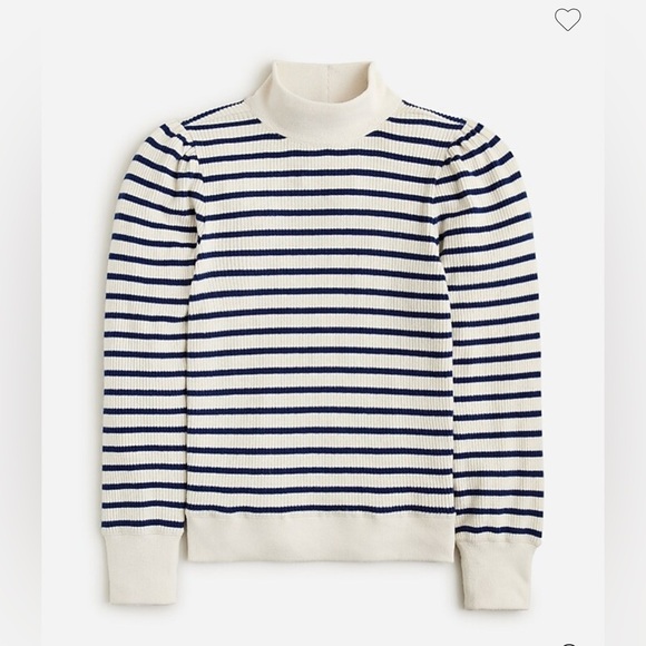 J. Crew Sweaters - J Crew Striped Navy and White Women's Sweater Size M